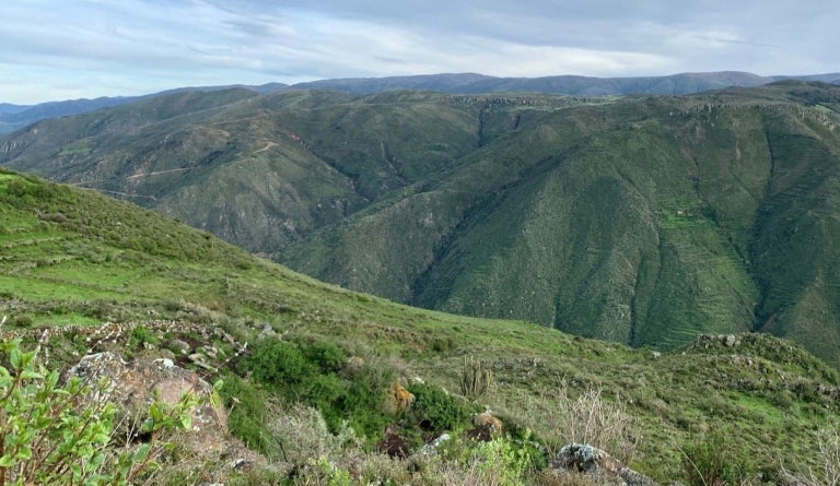 Luz in the mountains in Peru